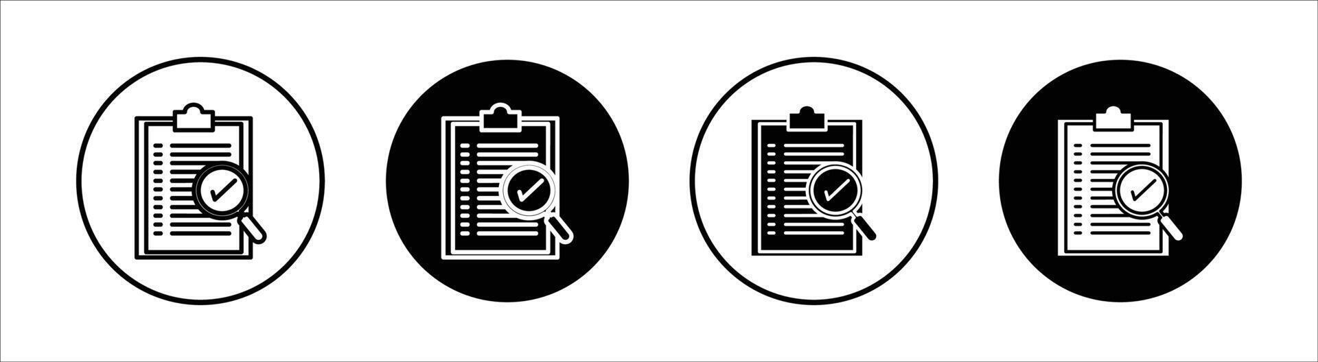 Quality check flat line icon set. Quality check Thin line illustration vector