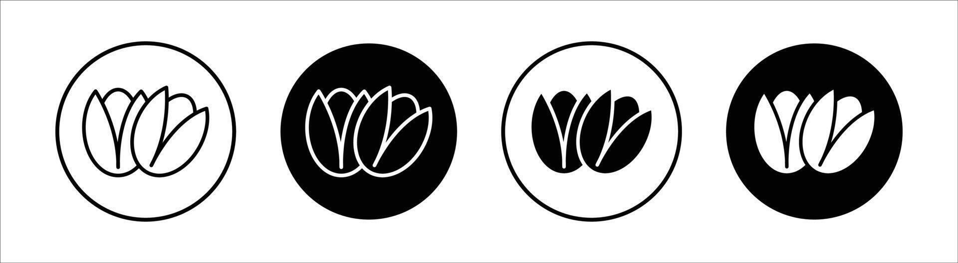 Pistachio flat line icon set. Pistachio Thin line illustration vector