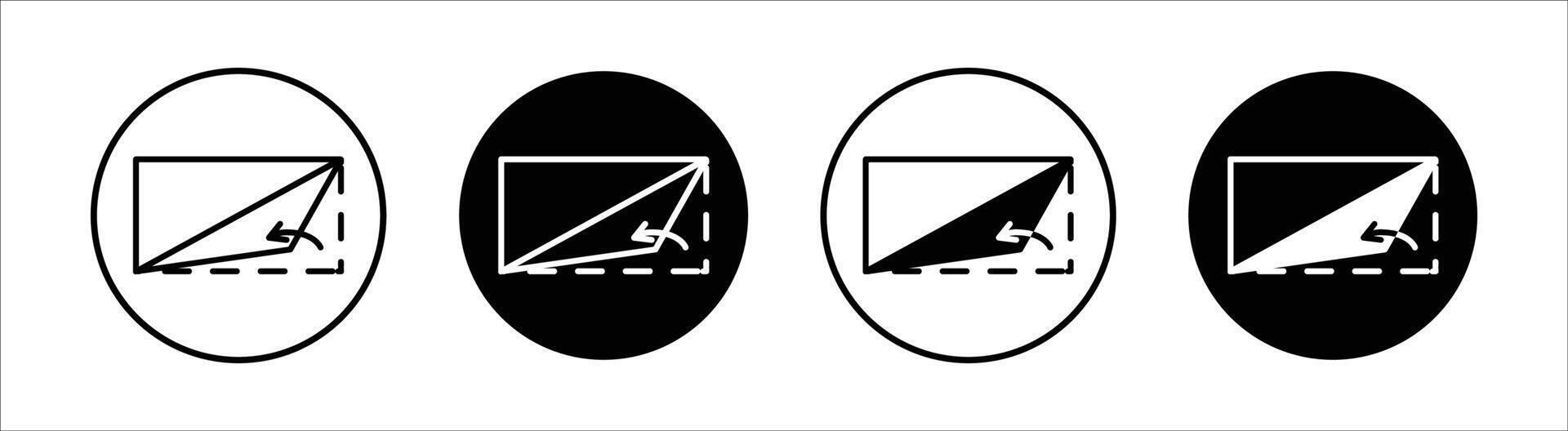 Peel off flat line icon set. Peel off Thin line illustration vector