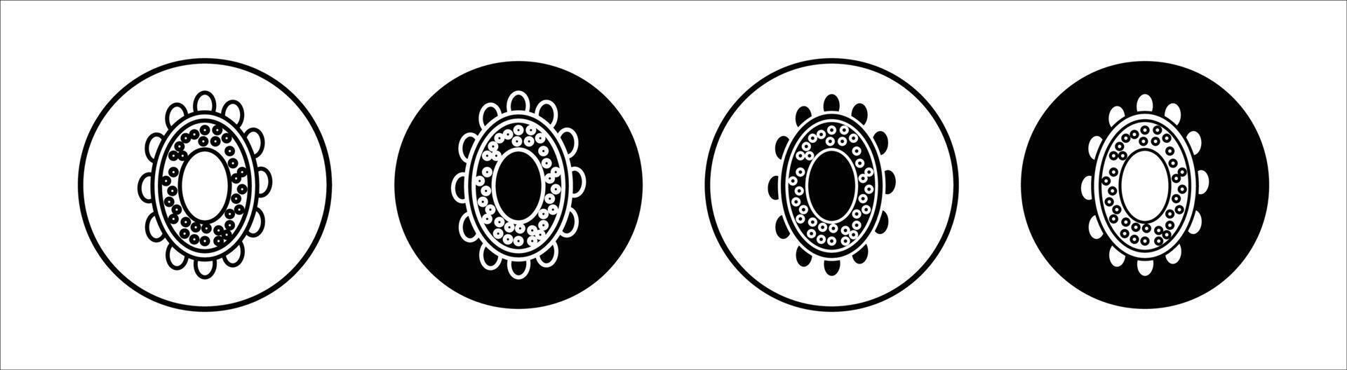 Sea cucumber flat line icon set. Sea cucumber Thin line illustration vector
