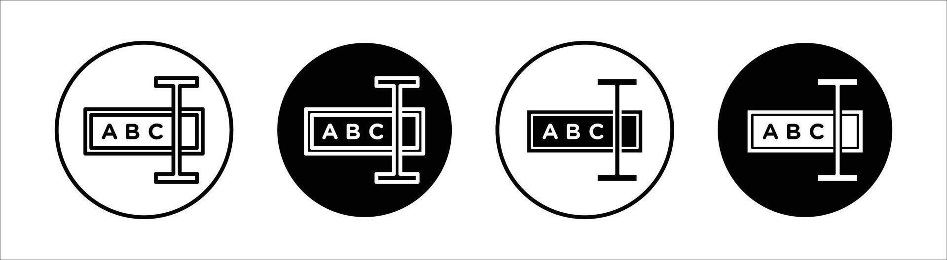 Rename flat line icon set. Rename Thin line illustration vector