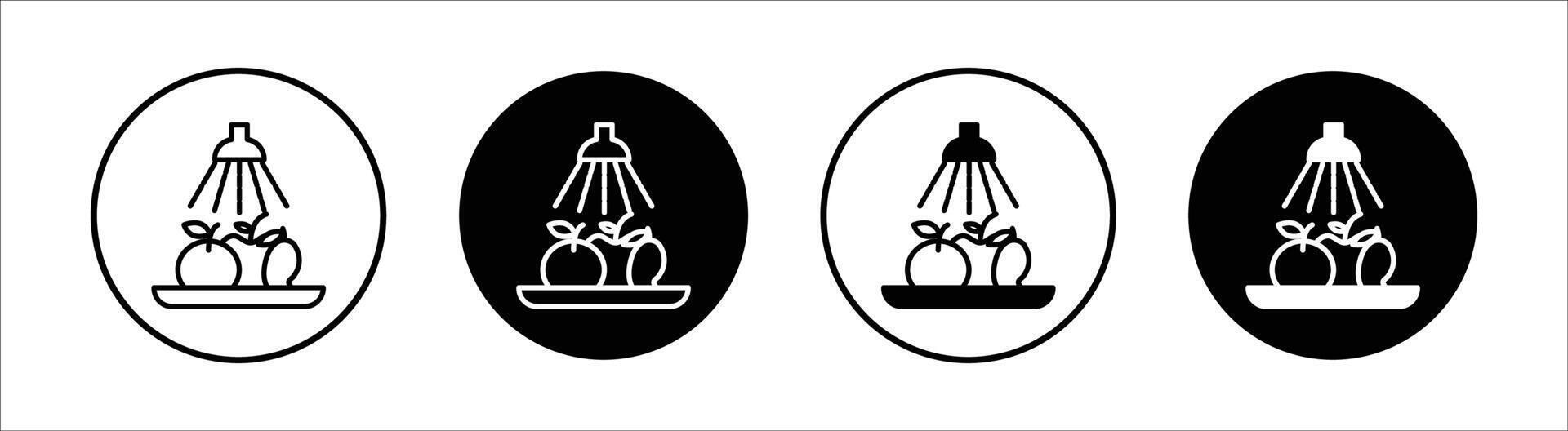 Wash fruits flat line icon set. Wash fruits Thin line illustration vector