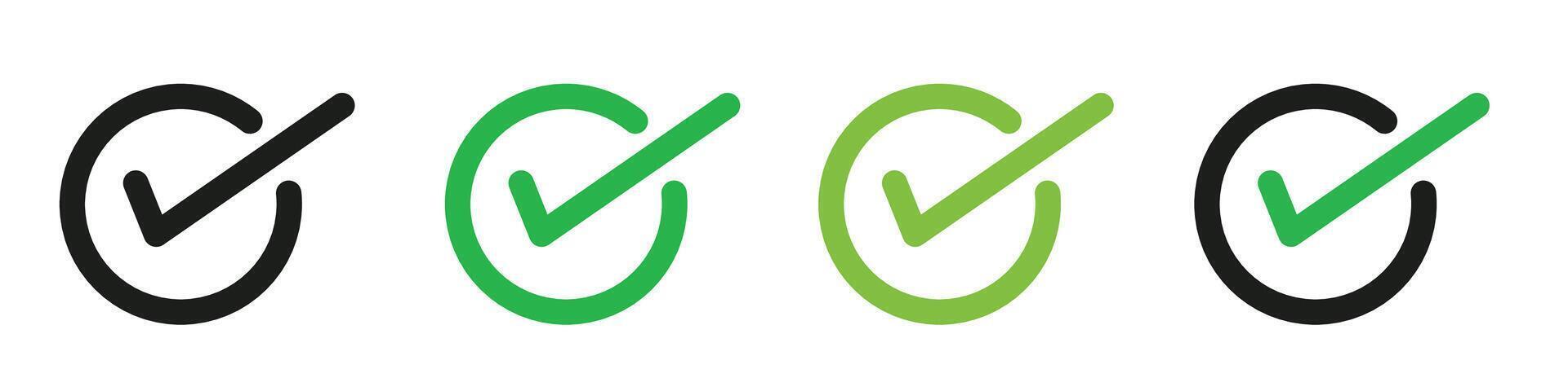 Checkbox Icon for Correct Answers and Successful Options in Questionnaires vector