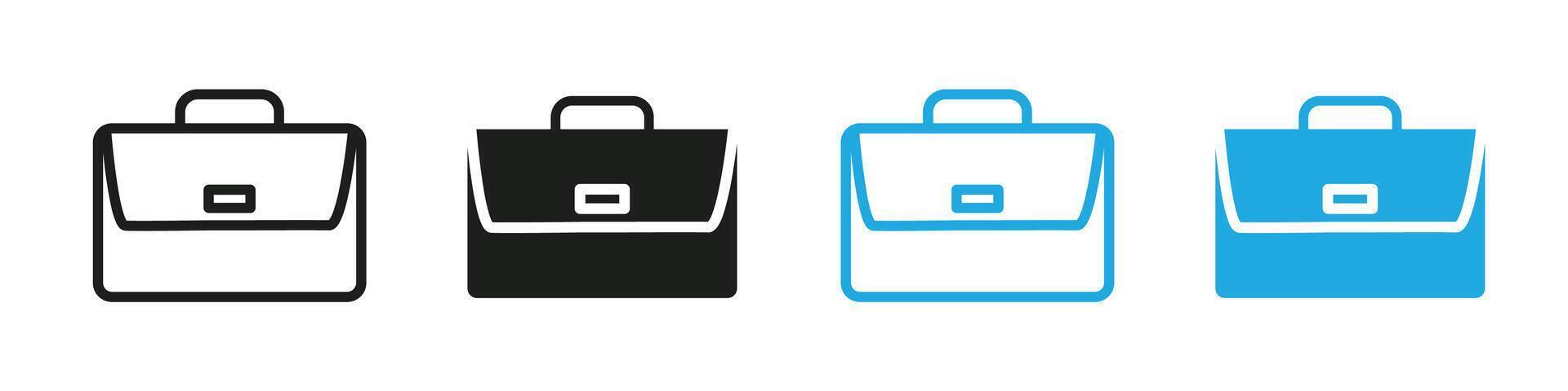 Case icon illustrating business briefcases and storage, ideal for corporate offices, legal documentation, and professional settings vector