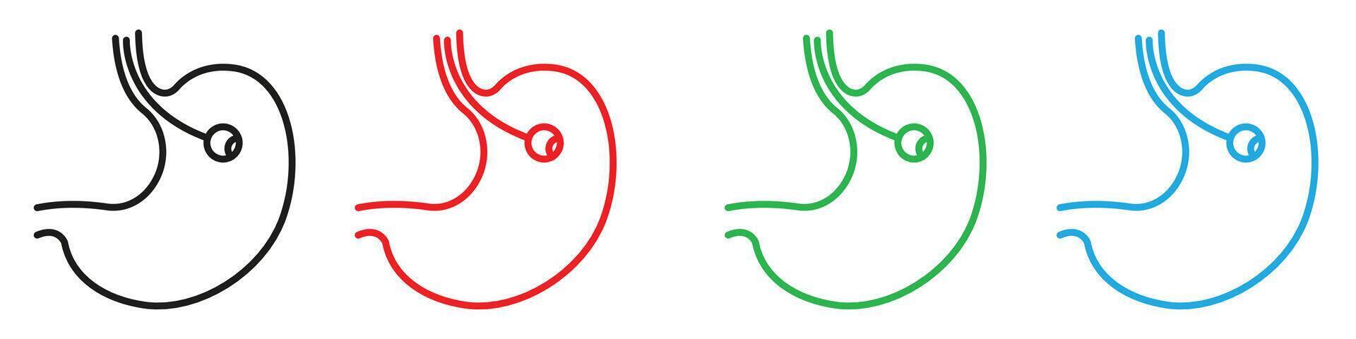 Endoscopy icon mark in filled style vector