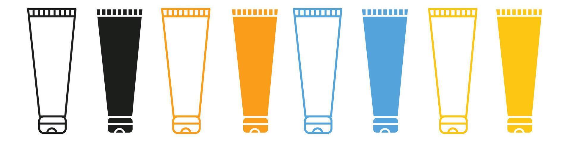 Personal Care Cosmetic Cream Tube Icon for Skincare Regimens vector
