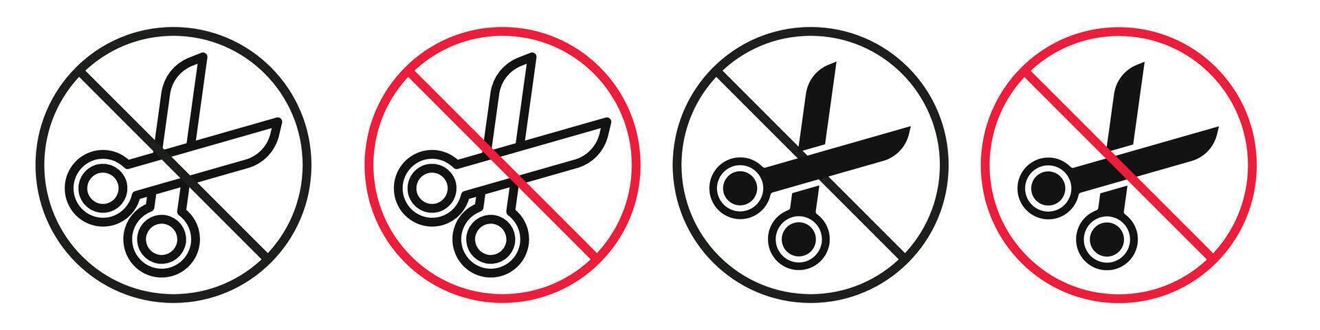 Do not cut icon mark in filled style vector
