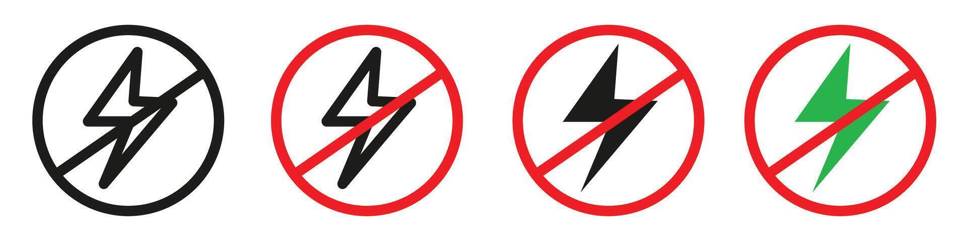 Flash off icon mark in filled style vector
