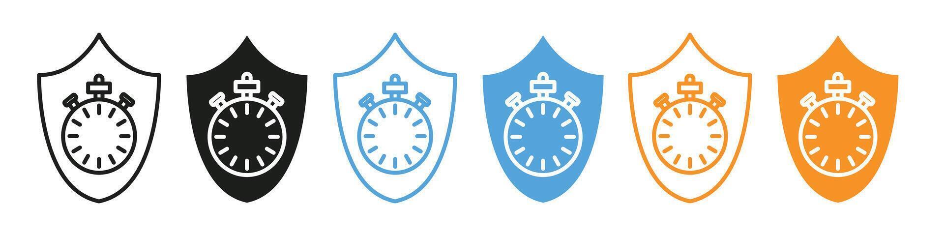 Insurance Policy Coverage Icon for Long Term Financial Security vector
