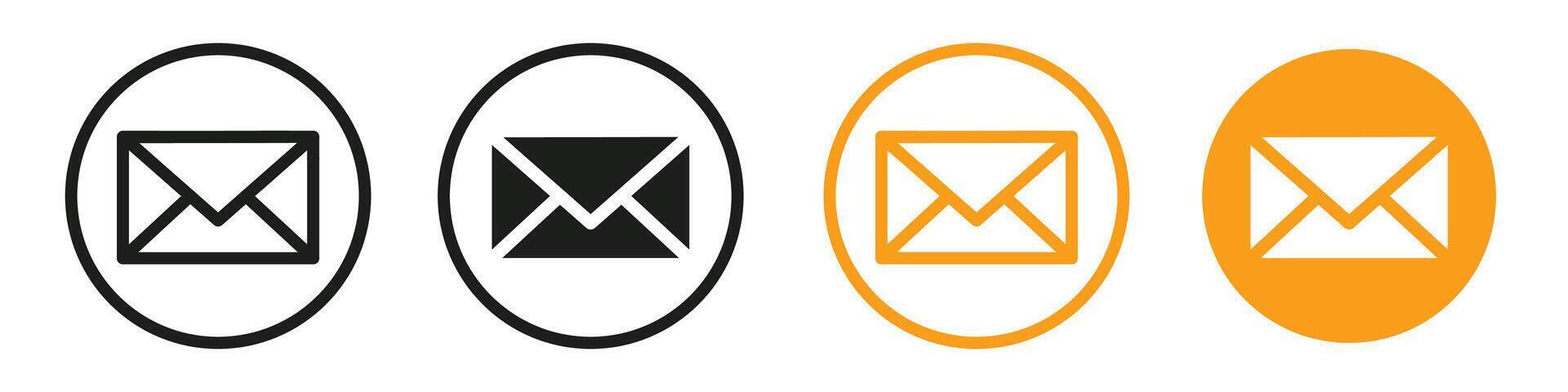 Message icon representing text communication and messaging, suitable for email services, chat apps, and social media vector