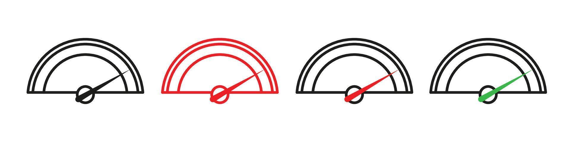 Performance indicator icon mark in filled style vector