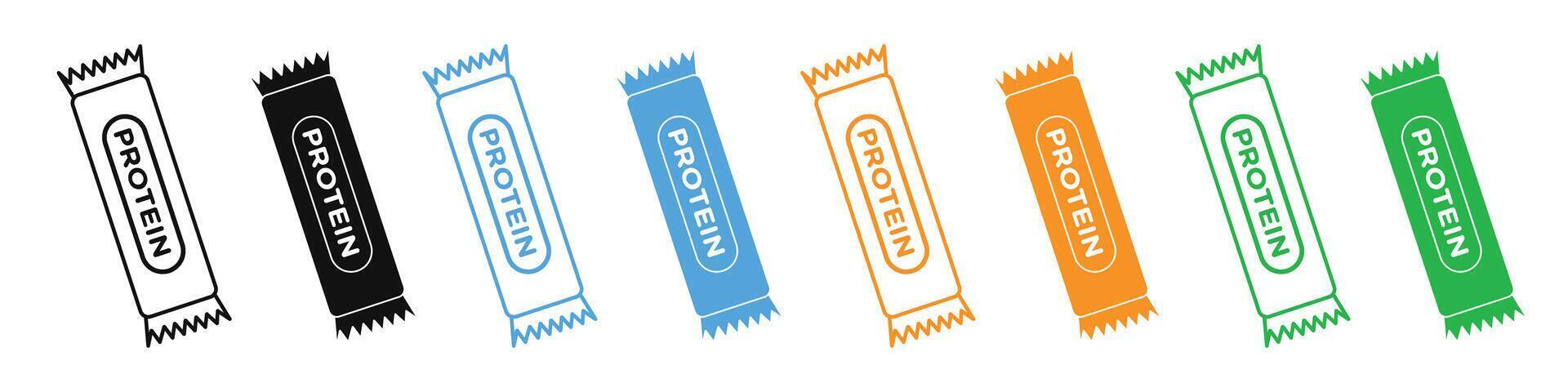 Energy-Boosting Protein Bar Icon for Sports Nutrition and Healthy Snacking vector