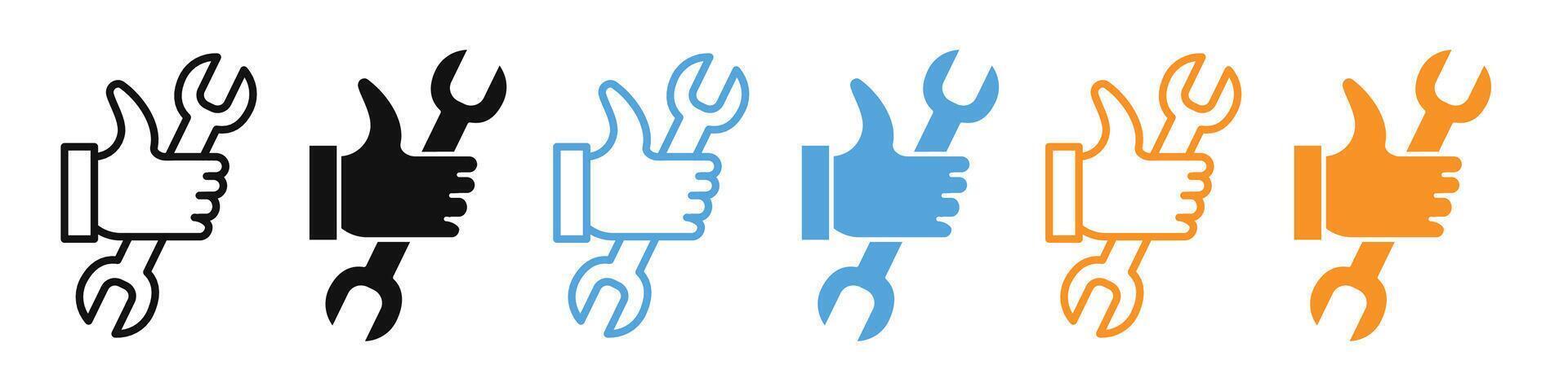Engine Repair Icon for Mechanical Fixes and Engineering Solutions vector
