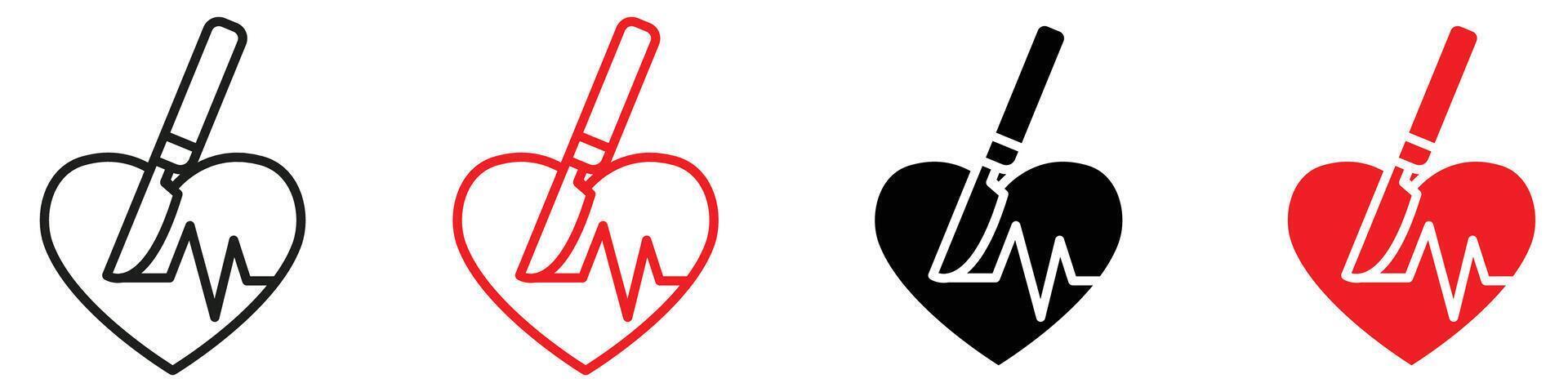 Surgery icon mark in filled style vector