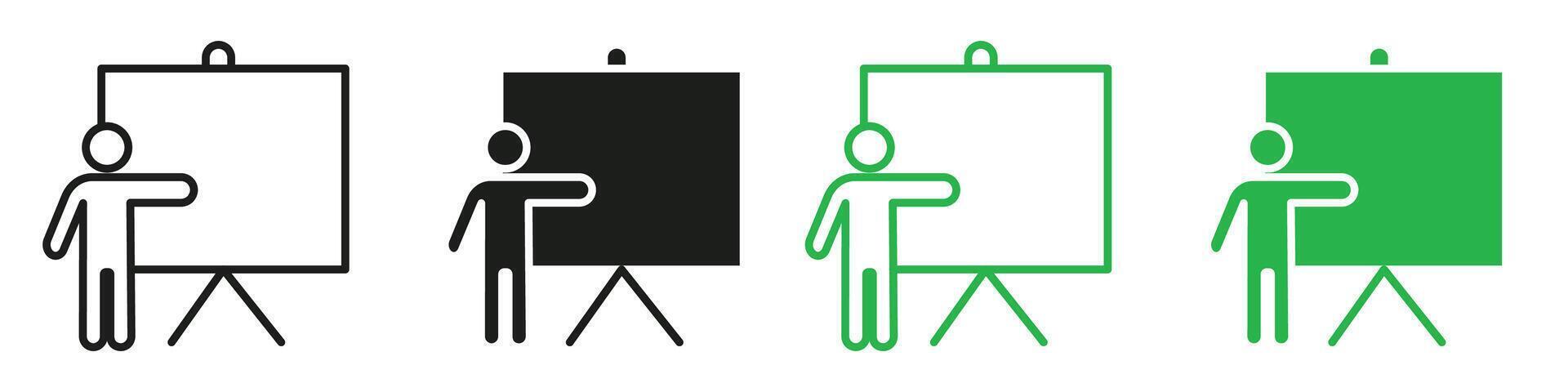 Training icon mark in filled style vector