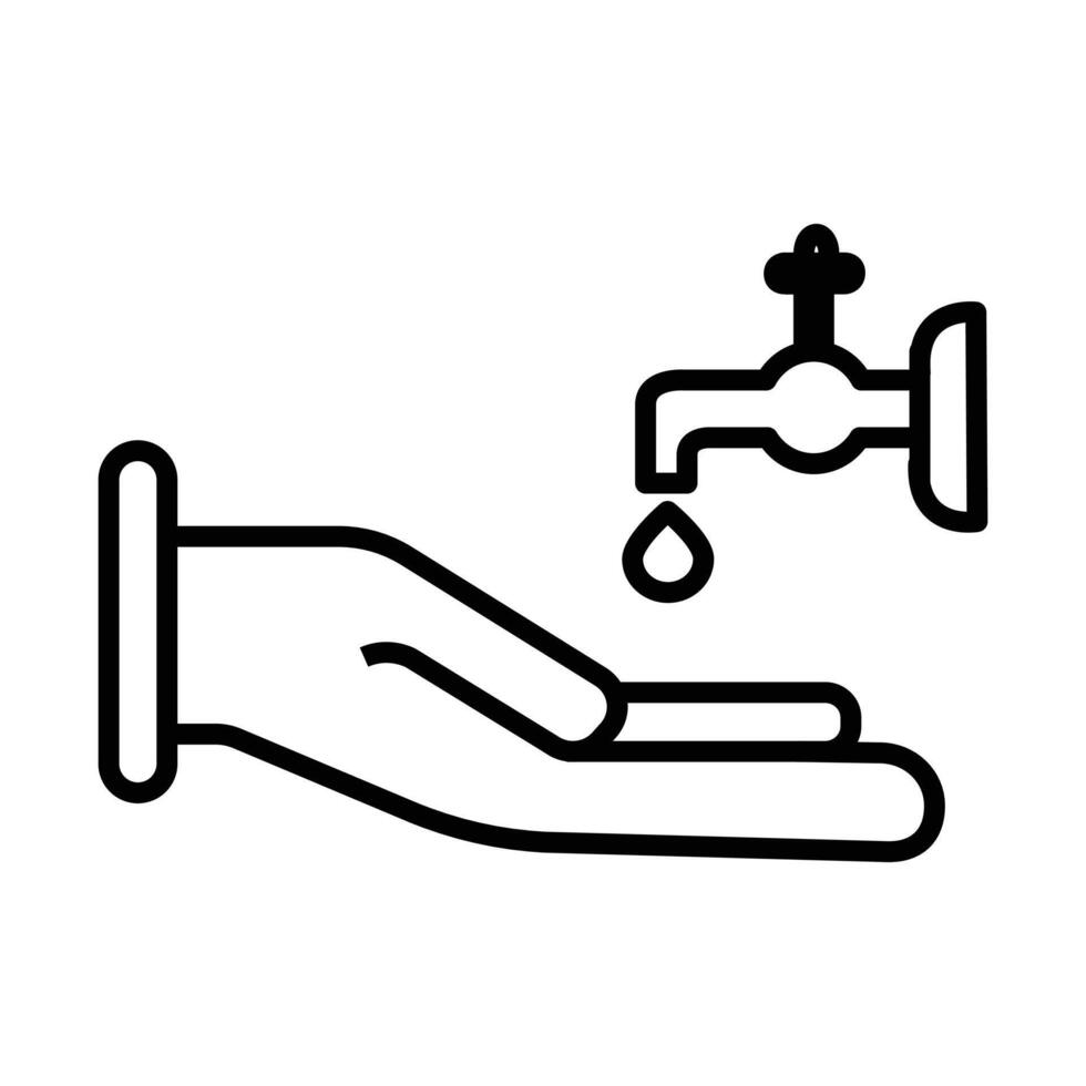 Ritual Ablution Icon Perfect for Islamic Cleansing Practices vector