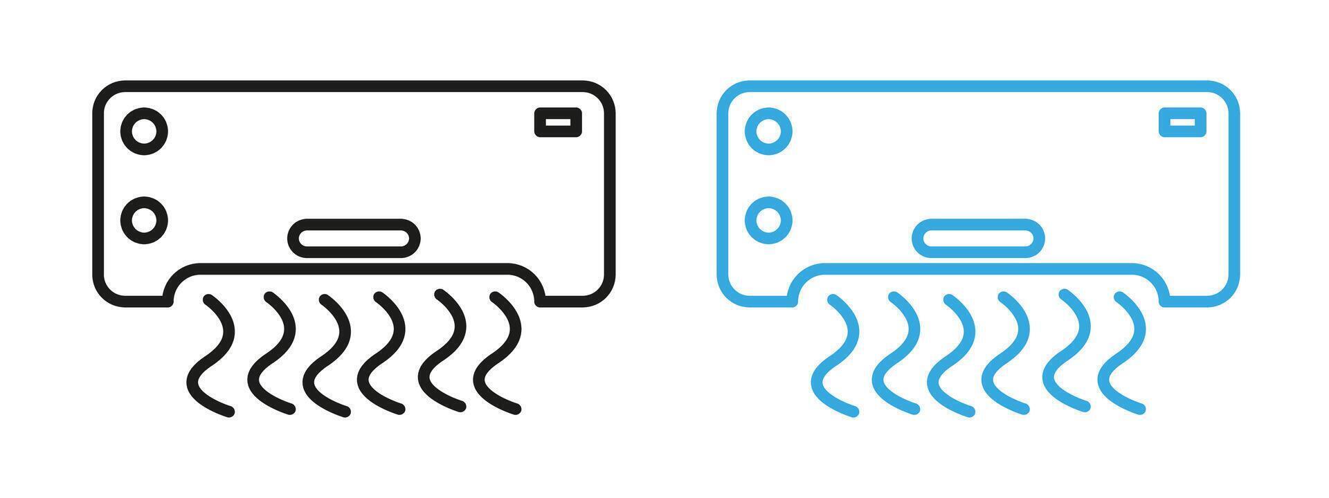 Cooling System Icon for Air Conditioning, Climate Control, and HVAC Solutions vector