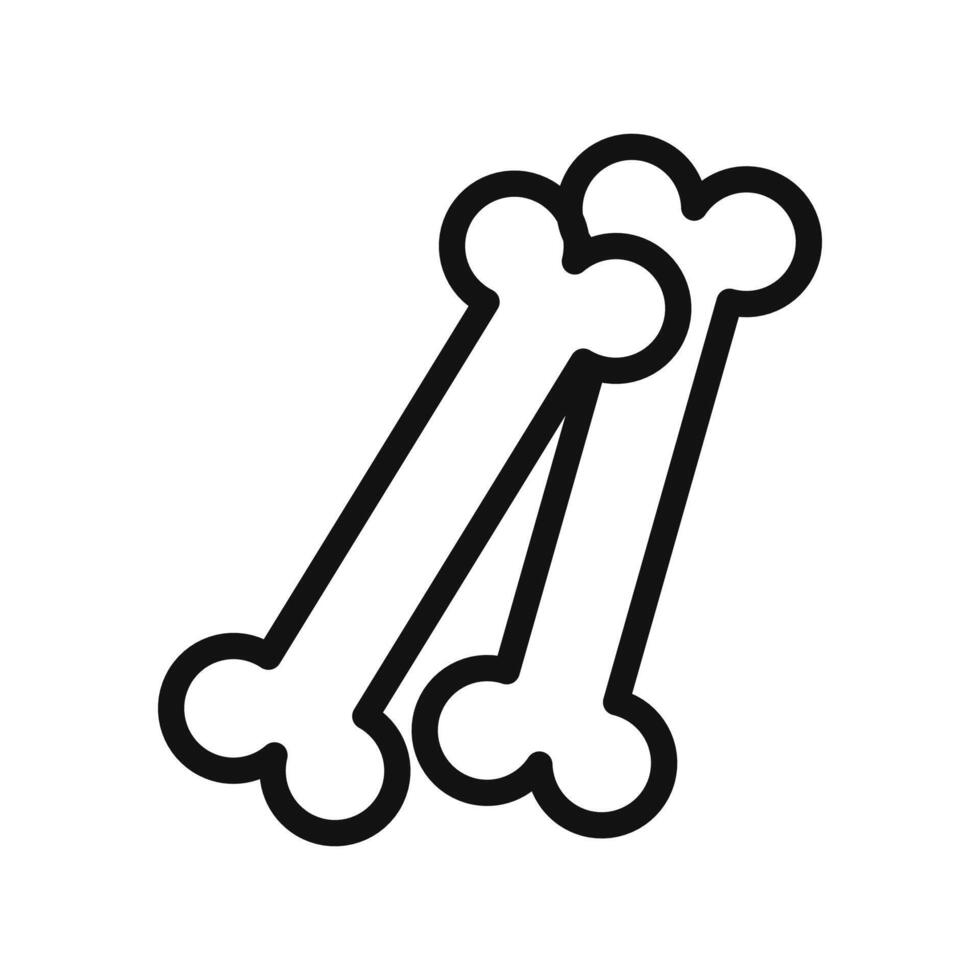 Bone Anatomy Icon Perfect for Medical and Educational Designs vector