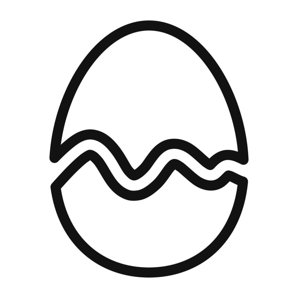 Cracked Egg Icon Perfect for Cooking and Culinary Themes vector