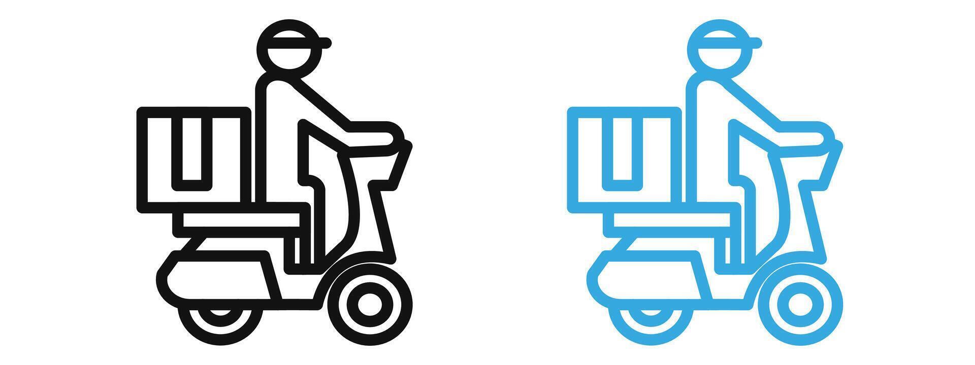 Delivery Man Icon Depicting Speedy and Trustworthy Service vector