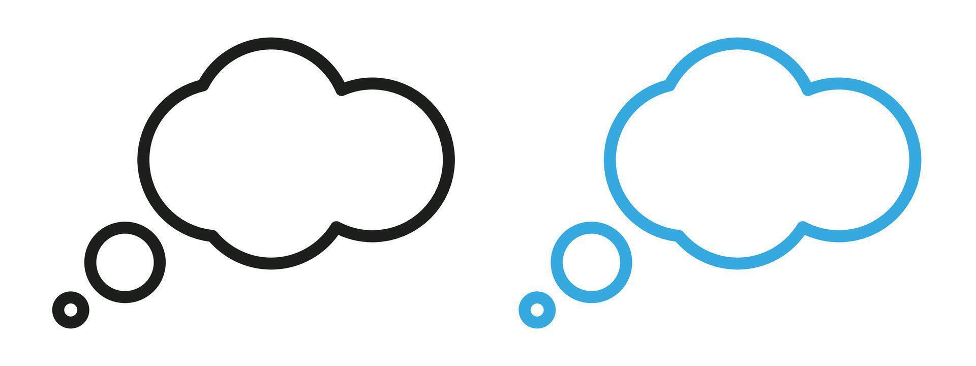 Dream cloud icon mark in filled style vector