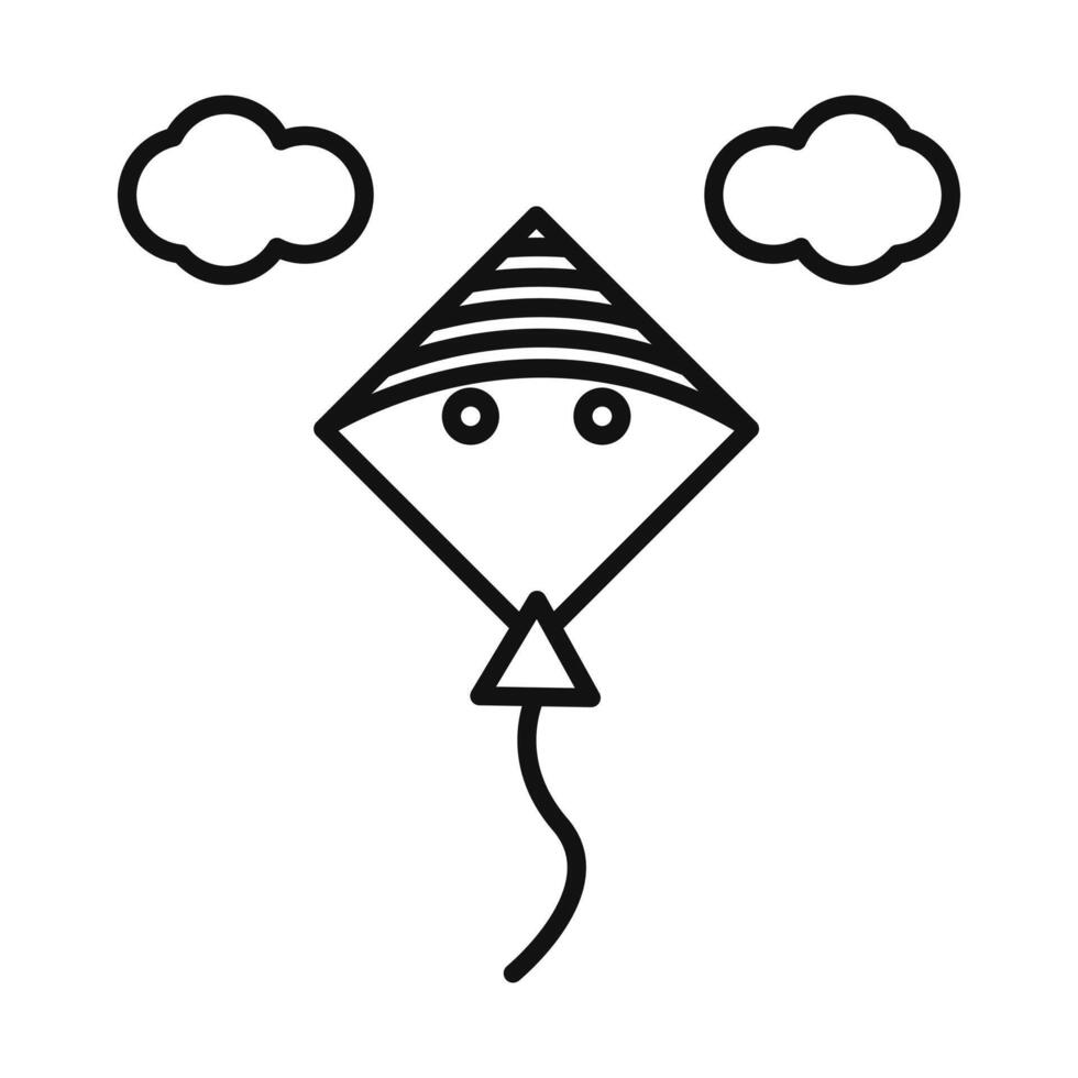 Festival Kite Icon Ideal for Makar Sankranti and Cultural Celebrations vector