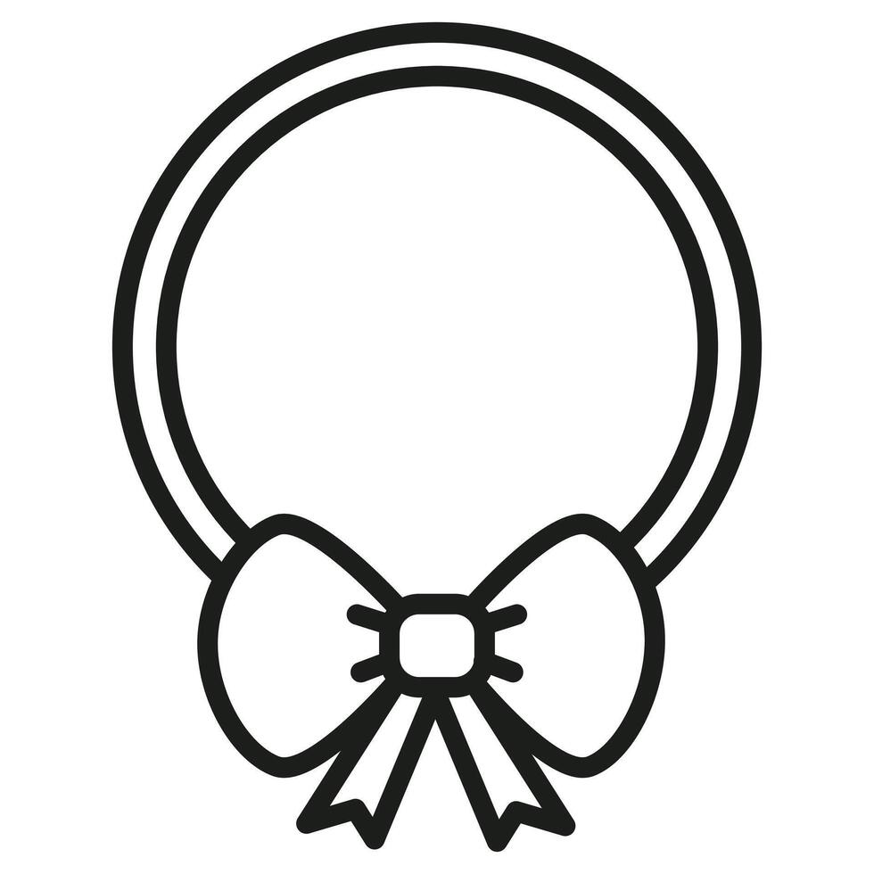 Elastic Hair Tie Icon Ideal for Hair Styling and Accessories vector