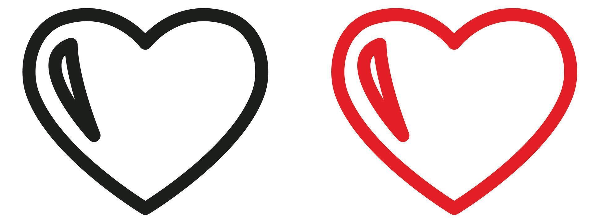 Heart Symbol Icon Perfect for Romantic and Love-Themed Designs vector