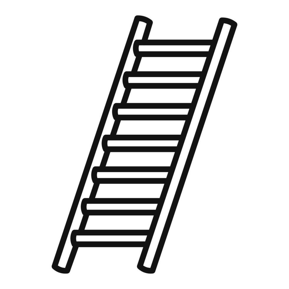 Construction Ladder Icon Perfect for Home Improvement and Building Themes vector