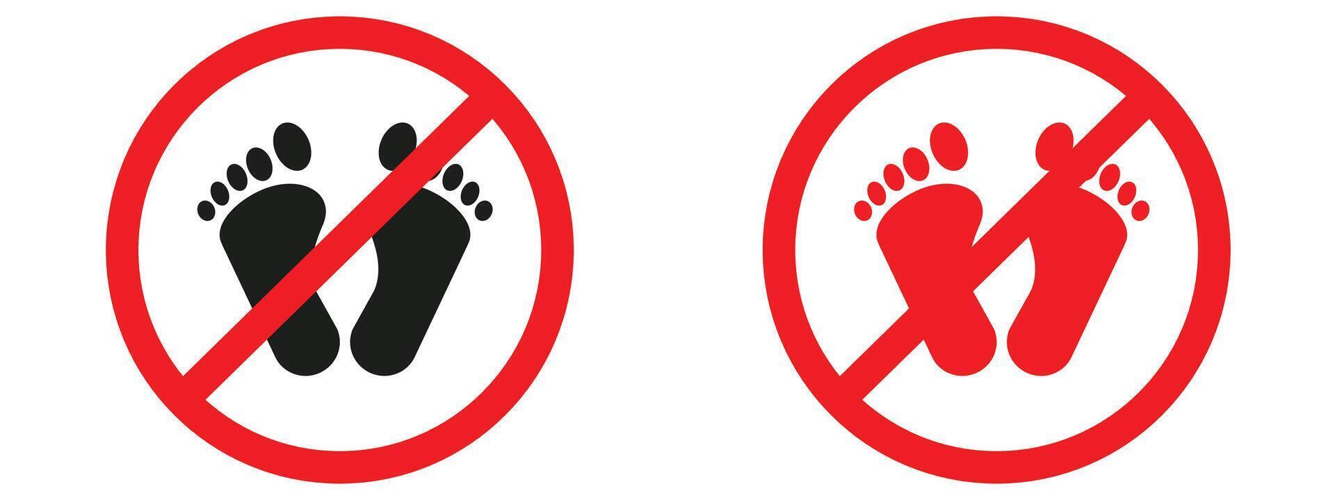 Restricted area indicating no footprints allowed to preserve the surface vector