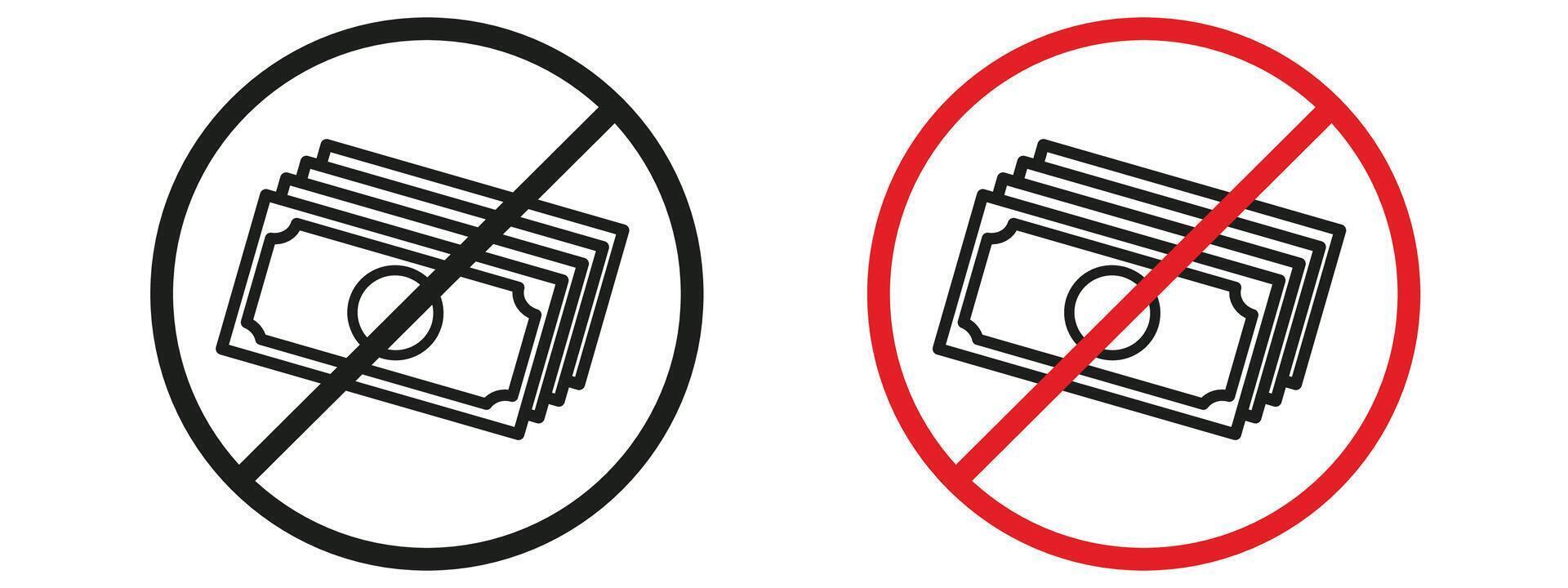 No money sign vector