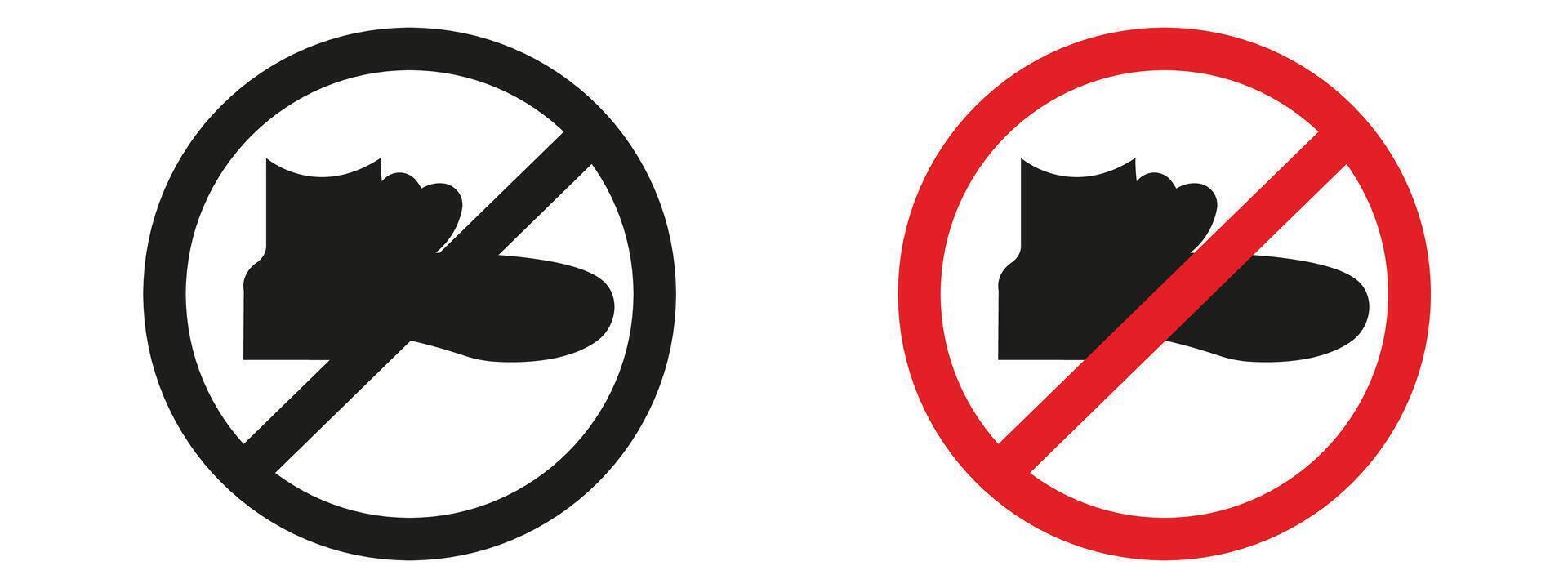 Shoes Off Area Sign Maintain Clean and Hygienic Indoor Spaces vector