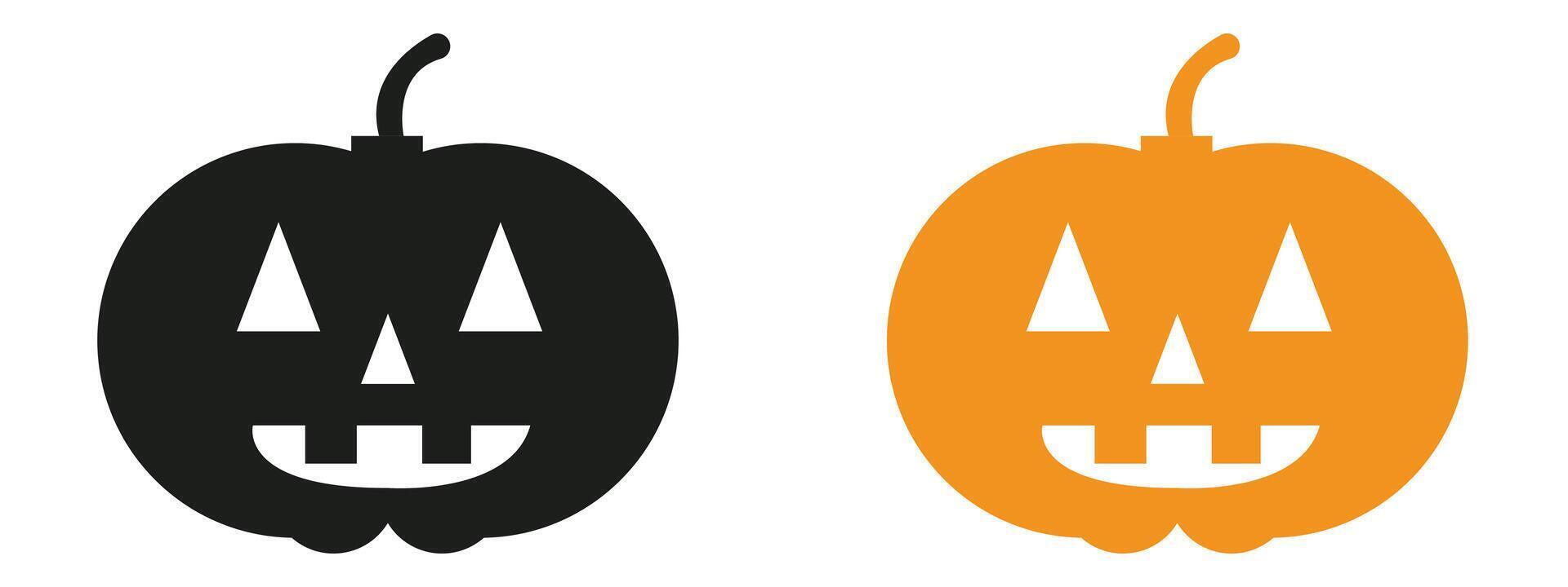 Halloween Pumpkin Icon Perfect for Seasonal Decoration vector