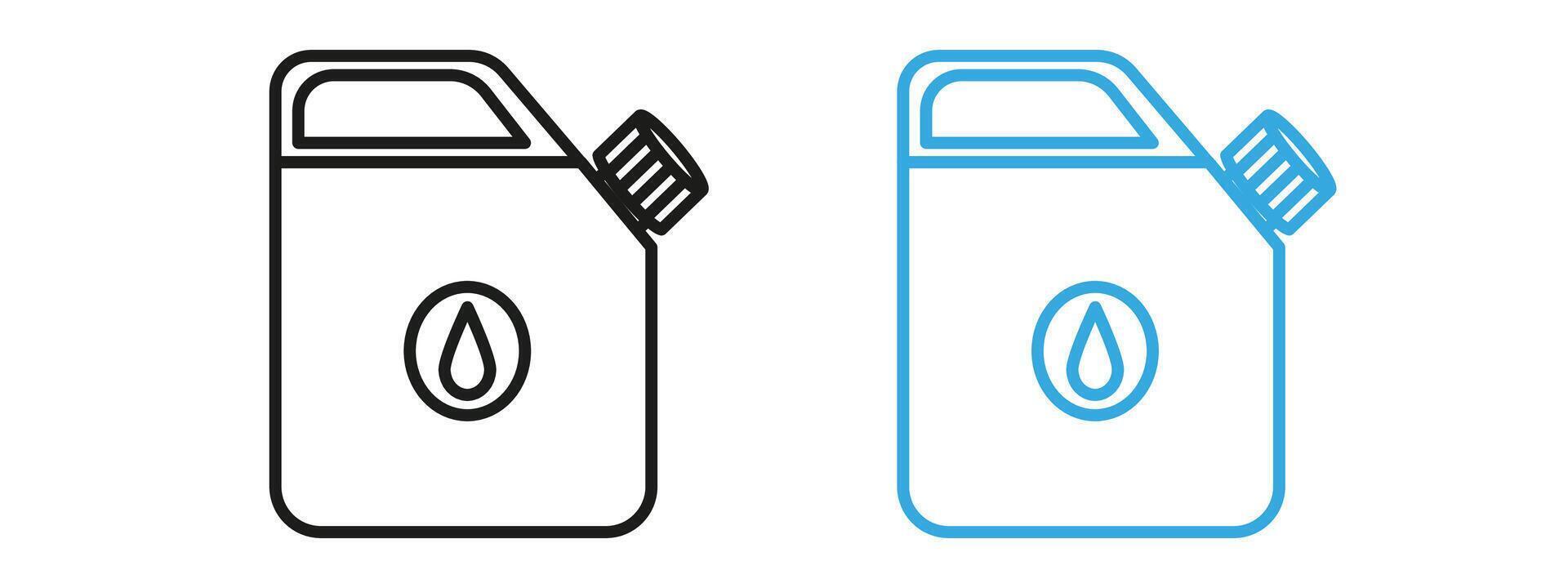 Industrial Oil Can Icon for Mechanical Maintenance, Lubrication, and Engineering Applications vector