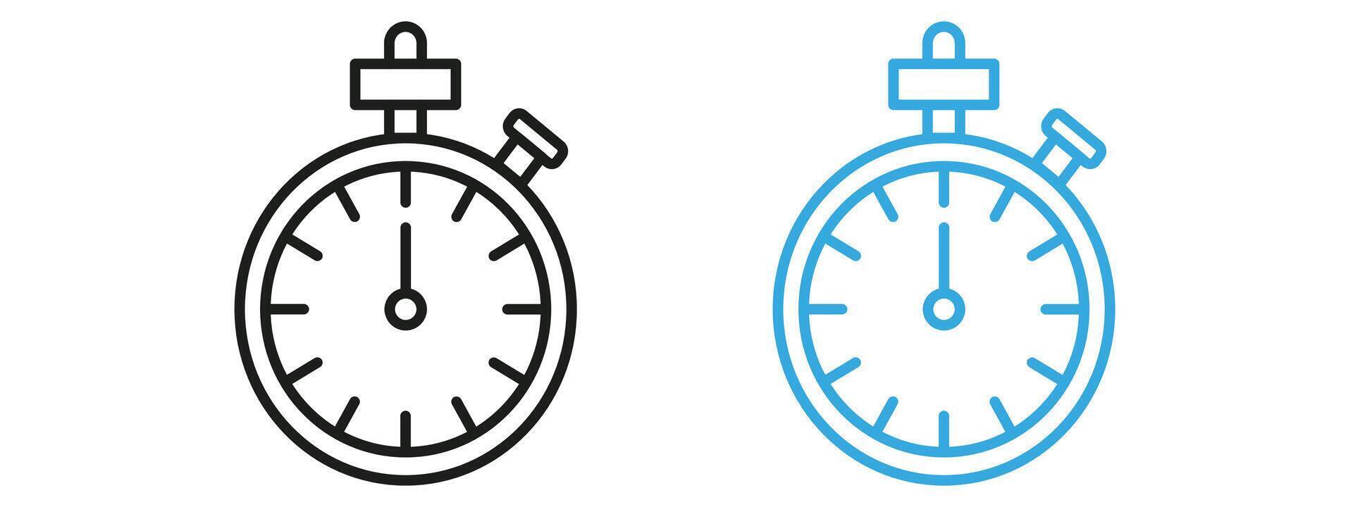 Accurate Timer Icon for Stopwatches, Sports Timing, and Precision Measurement vector