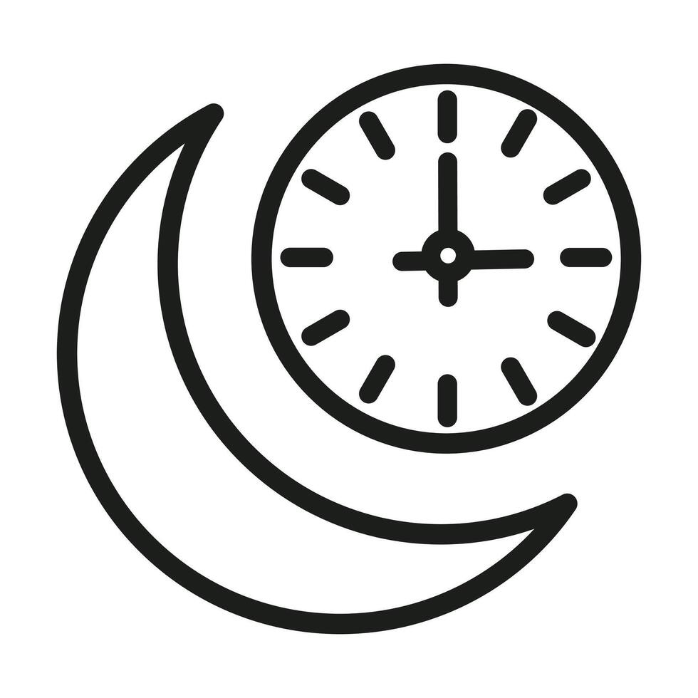 Sahur Breakfast Icon Ideal for Pre-Dawn Ramadan Meals vector