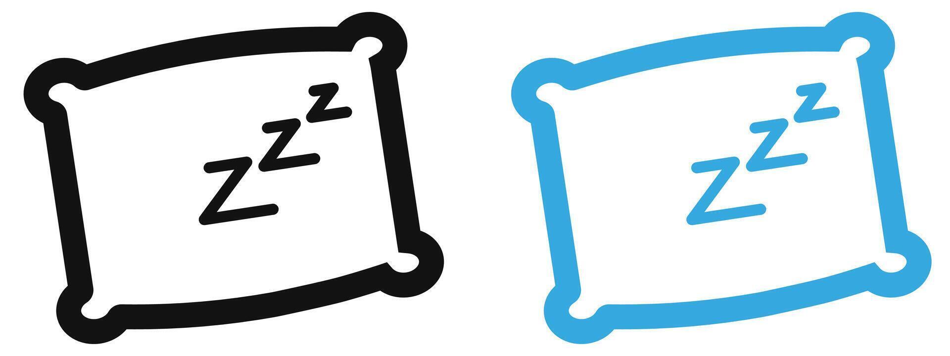 Sleeping Time Icon Ideal for Sleep Health and Relaxation Themes vector
