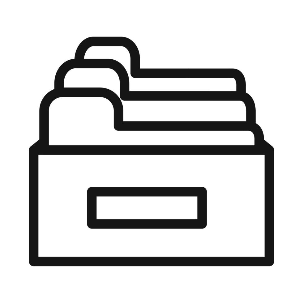 Digital Archive Storage System Icon for Efficient Document Management vector