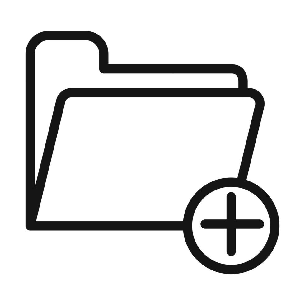 Create Folder Icon Perfect for Organizing Files vector