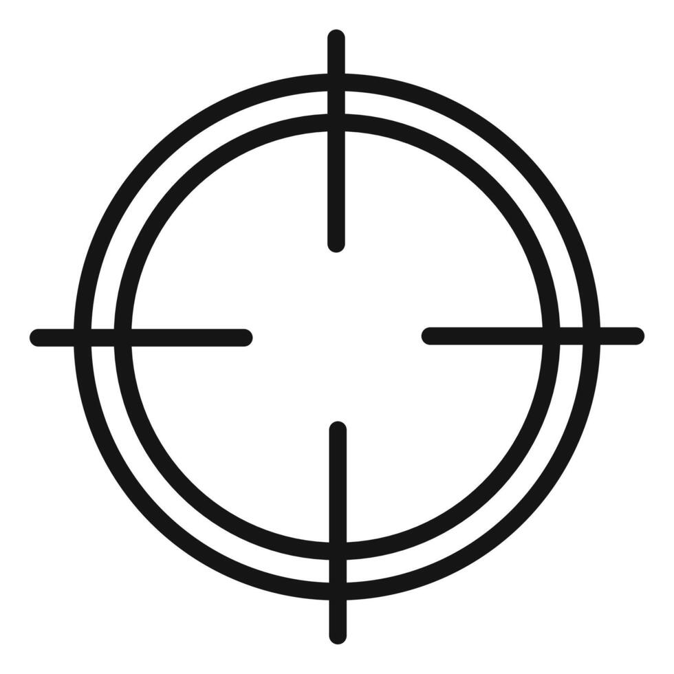 Precision Target Icon Ideal for Shooting Games vector