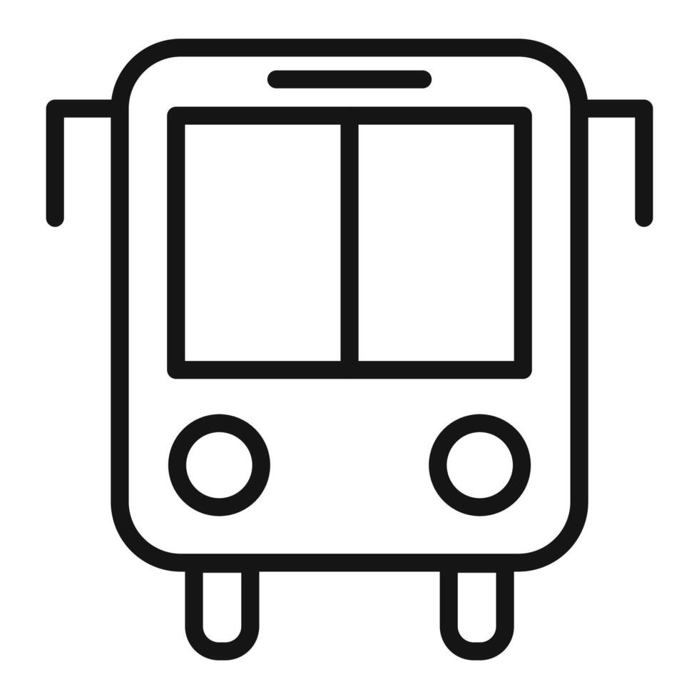 Urban Bus Icon Perfect for Public Transit Systems vector