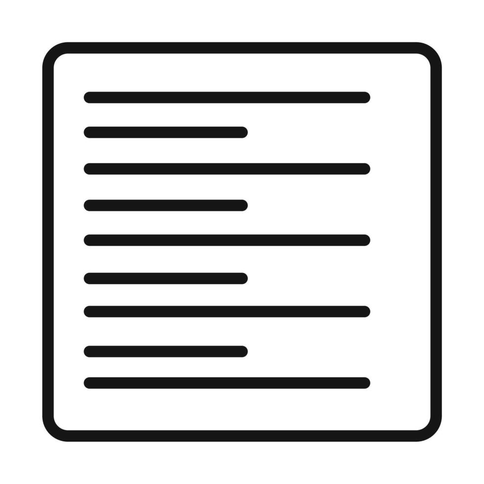 Left Text Alignment Icon Perfect for Editors vector