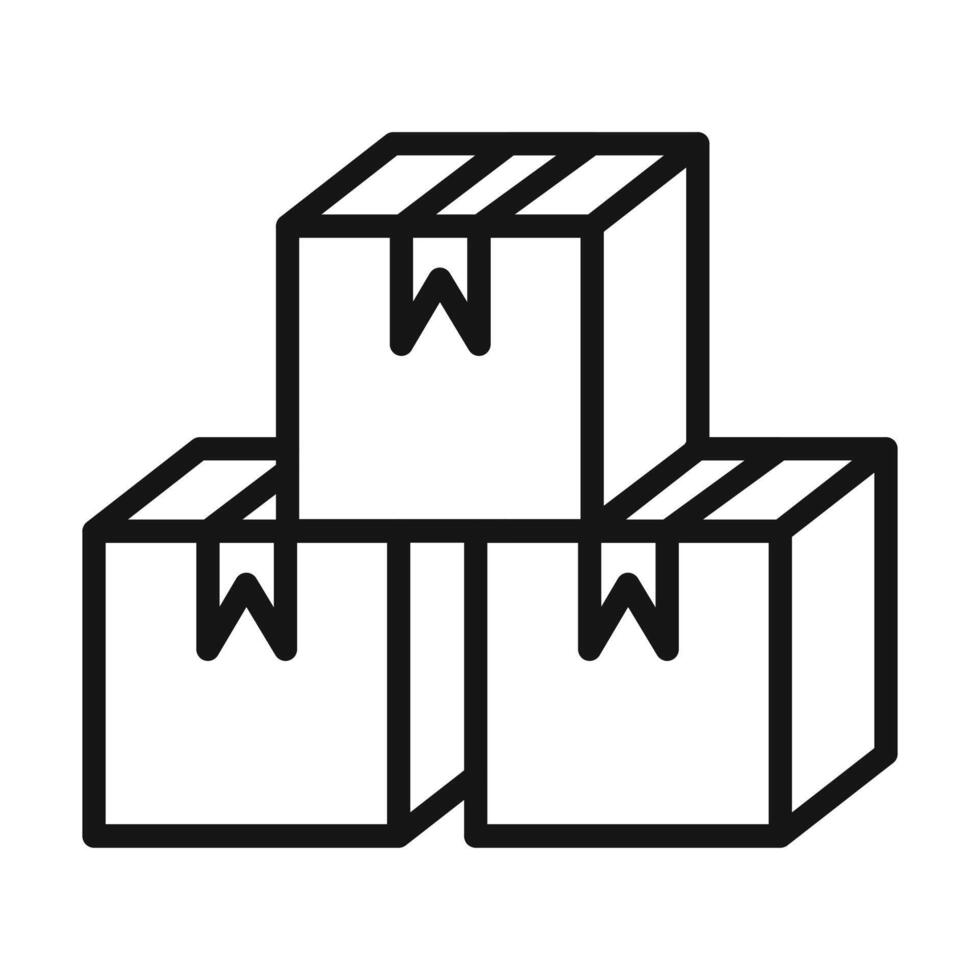 Packing Boxes Icon Ideal for Moving and Storage vector