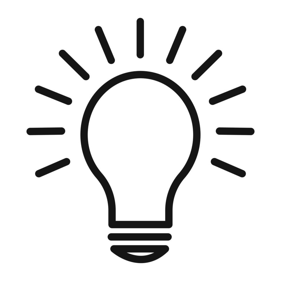 Innovation Bulb Icon Perfect for Ideas and Creative Concepts vector