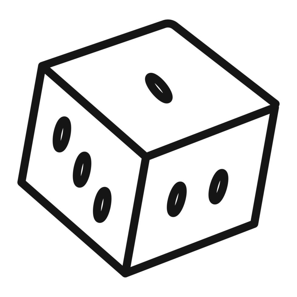 Dice Game Icon for Entertainment and Casino Apps vector