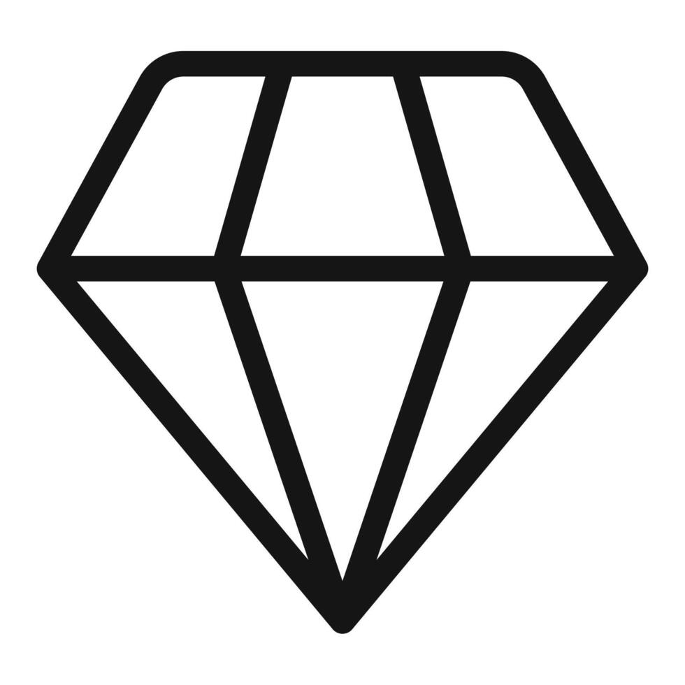 Diamond icon set vector
