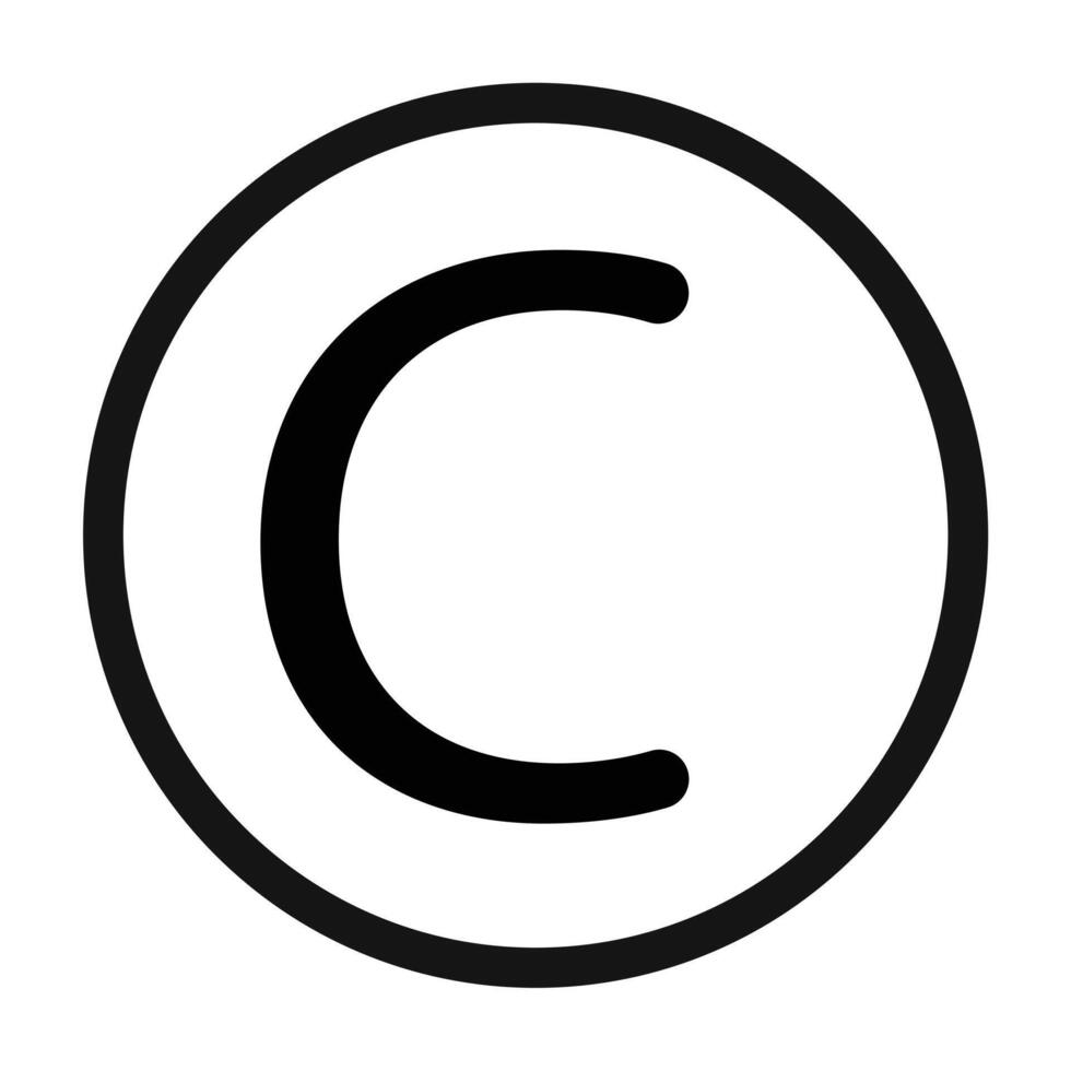Copyright icon set vector