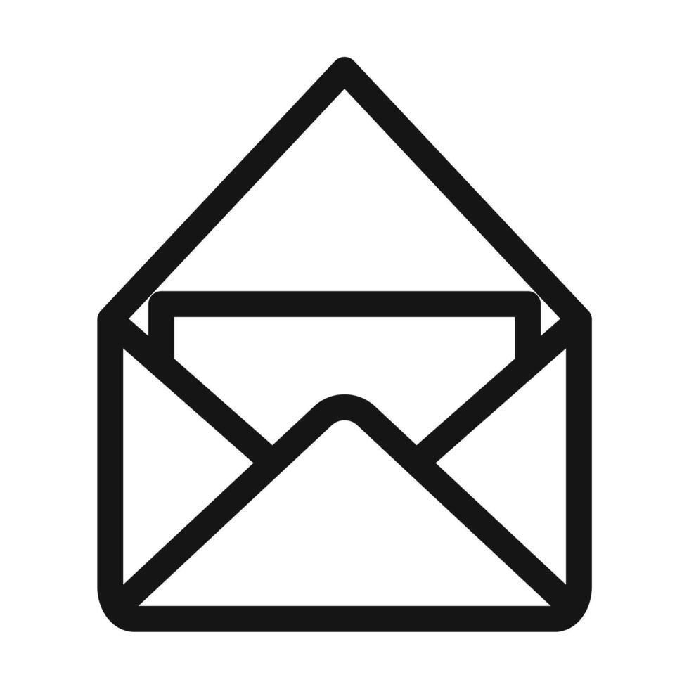 Open Envelope Icon Ideal for Mail and Messaging Apps vector