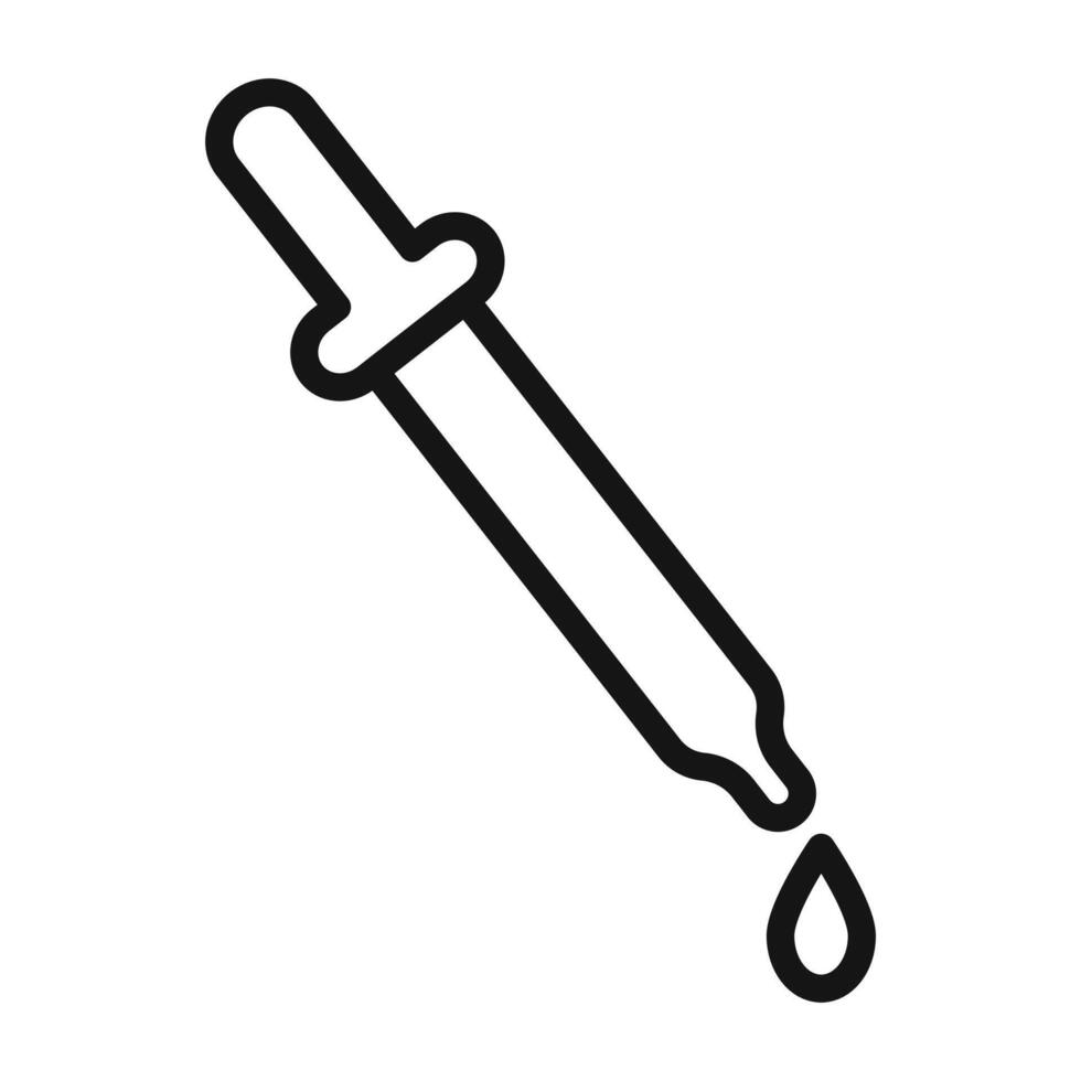 Eye Dropper Icon Collection Medical Tool Illustrations for Healthcare and Laboratory Use vector