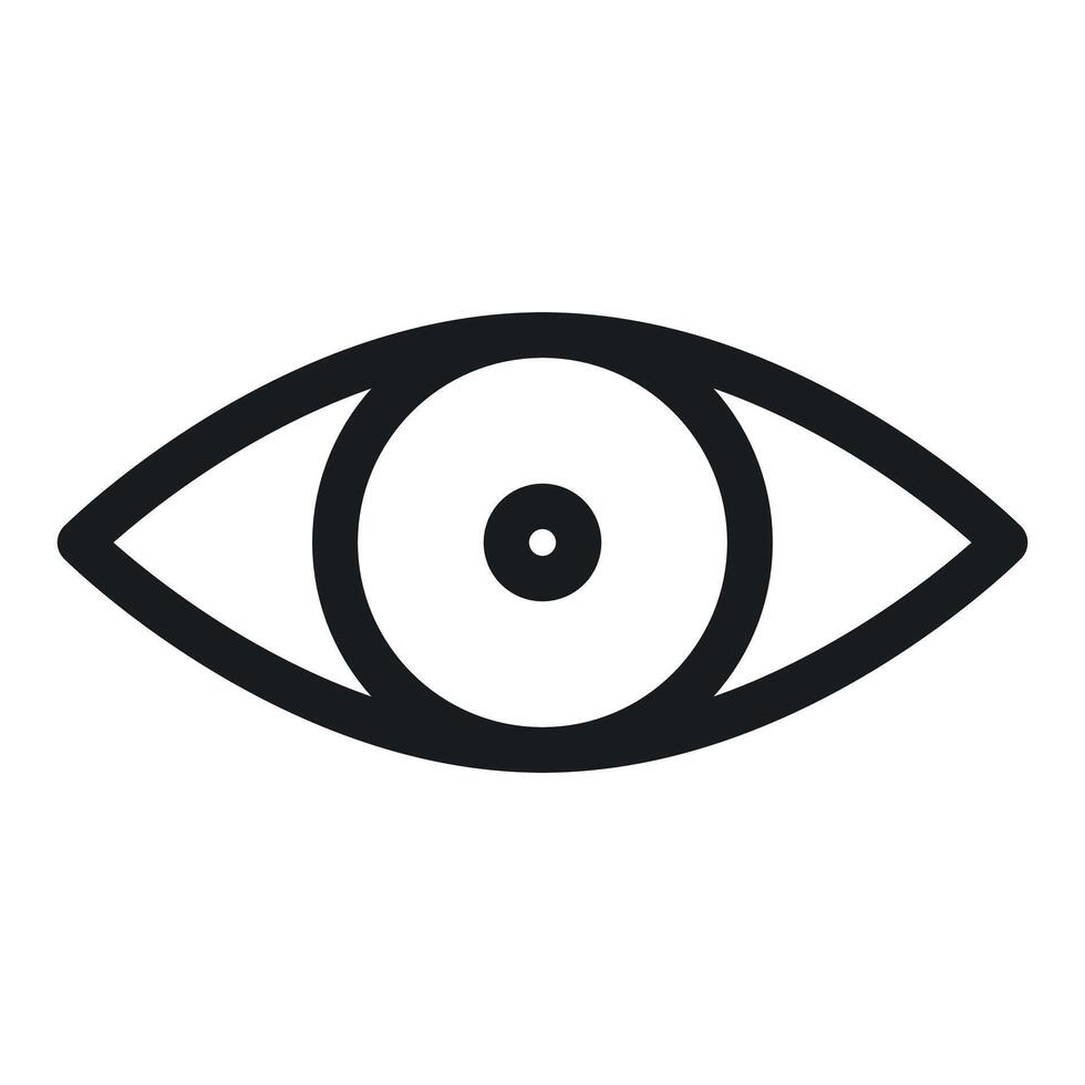 Eye Icon Ideal for Vision and Security Applications vector
